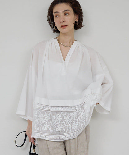 刺繡 Church 女式襯衫