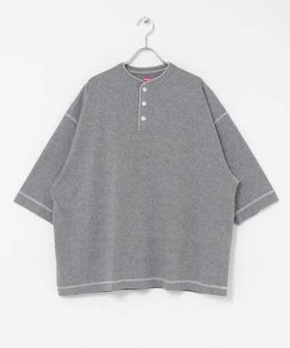 Healthknit×SENSE OF PLACE 亨利領T恤
