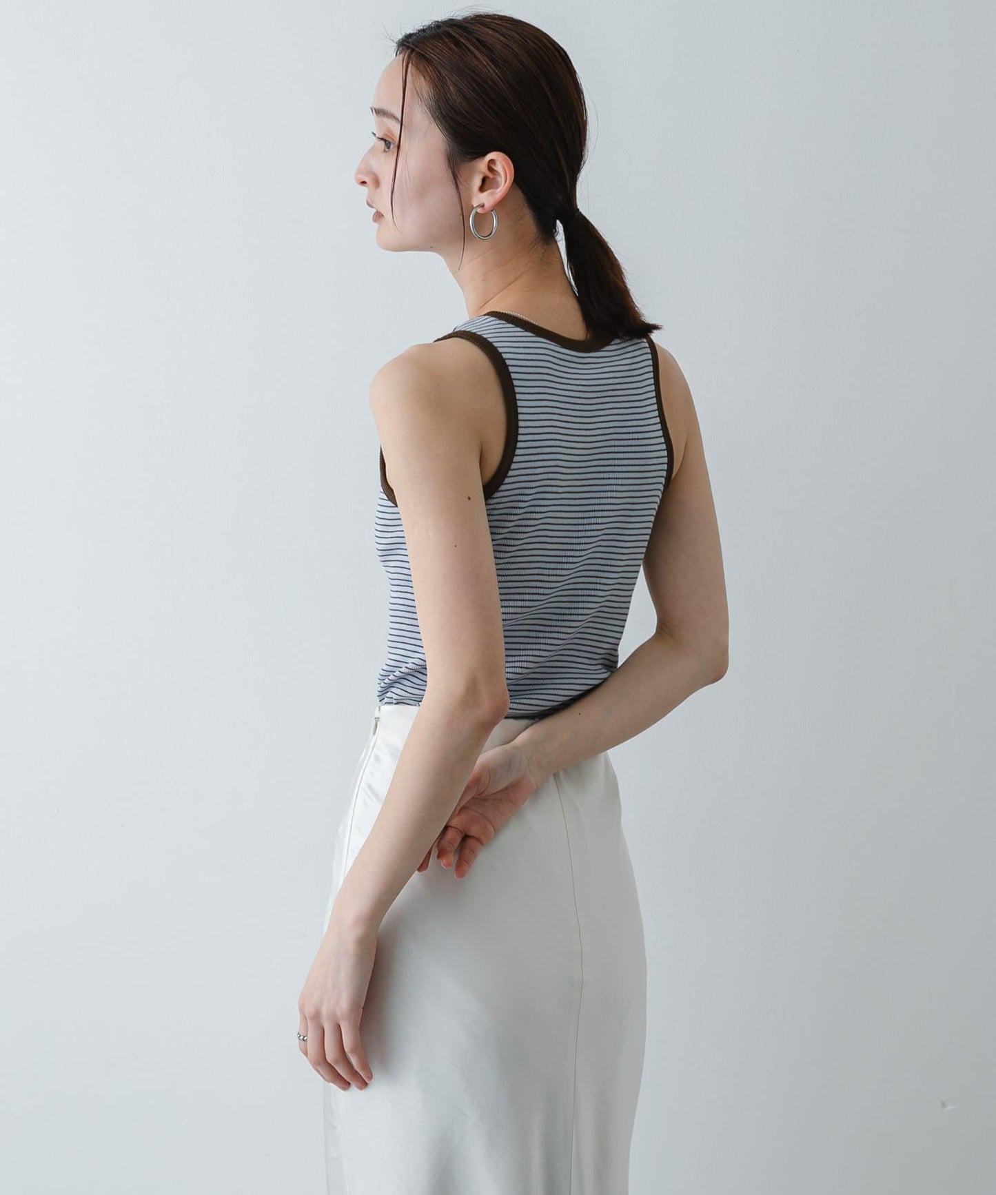 Healthknit×SENSE OF PLACE 條紋背心