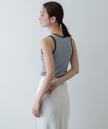 Healthknit×SENSE OF PLACE 條紋背心