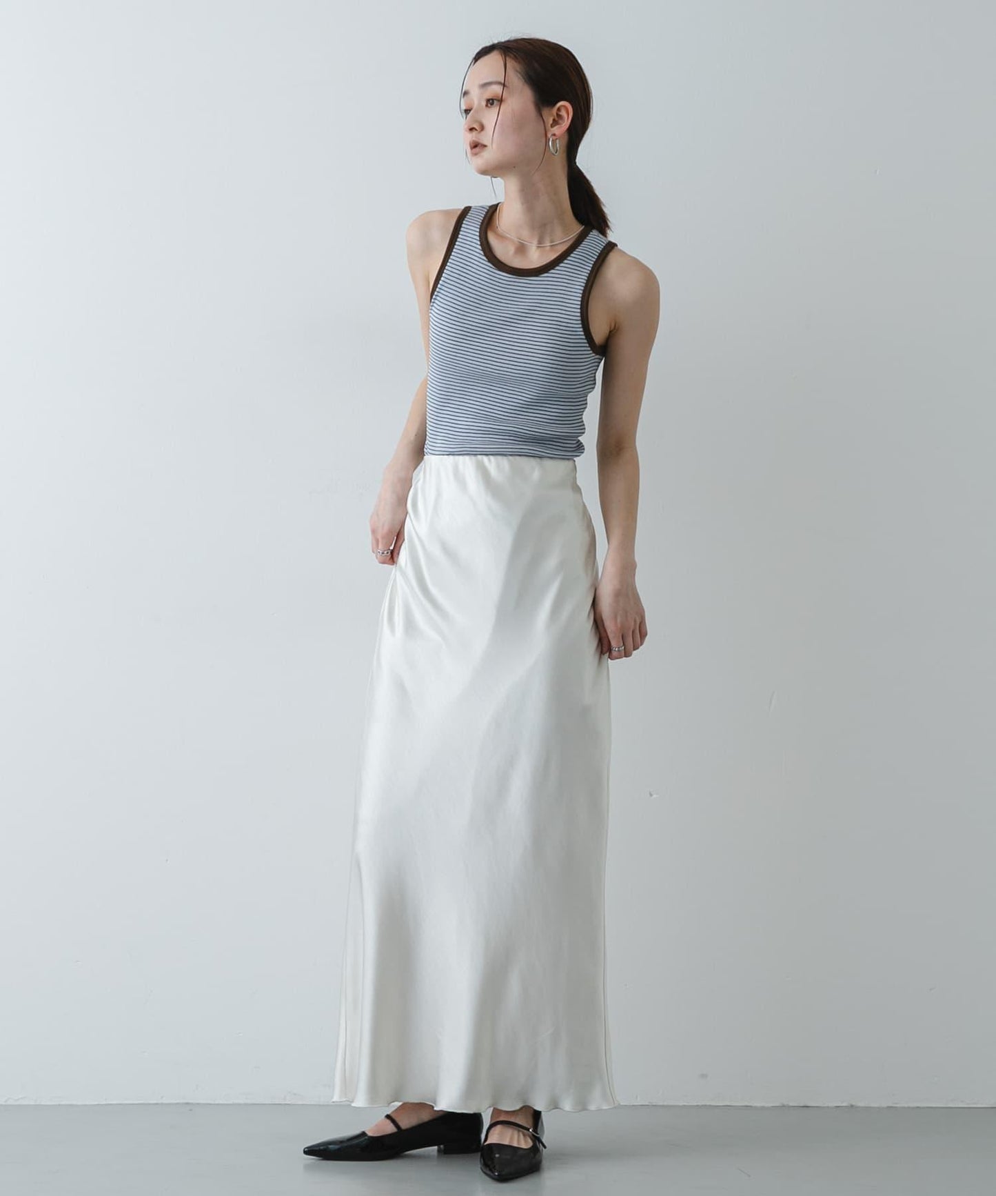 Healthknit×SENSE OF PLACE 條紋背心