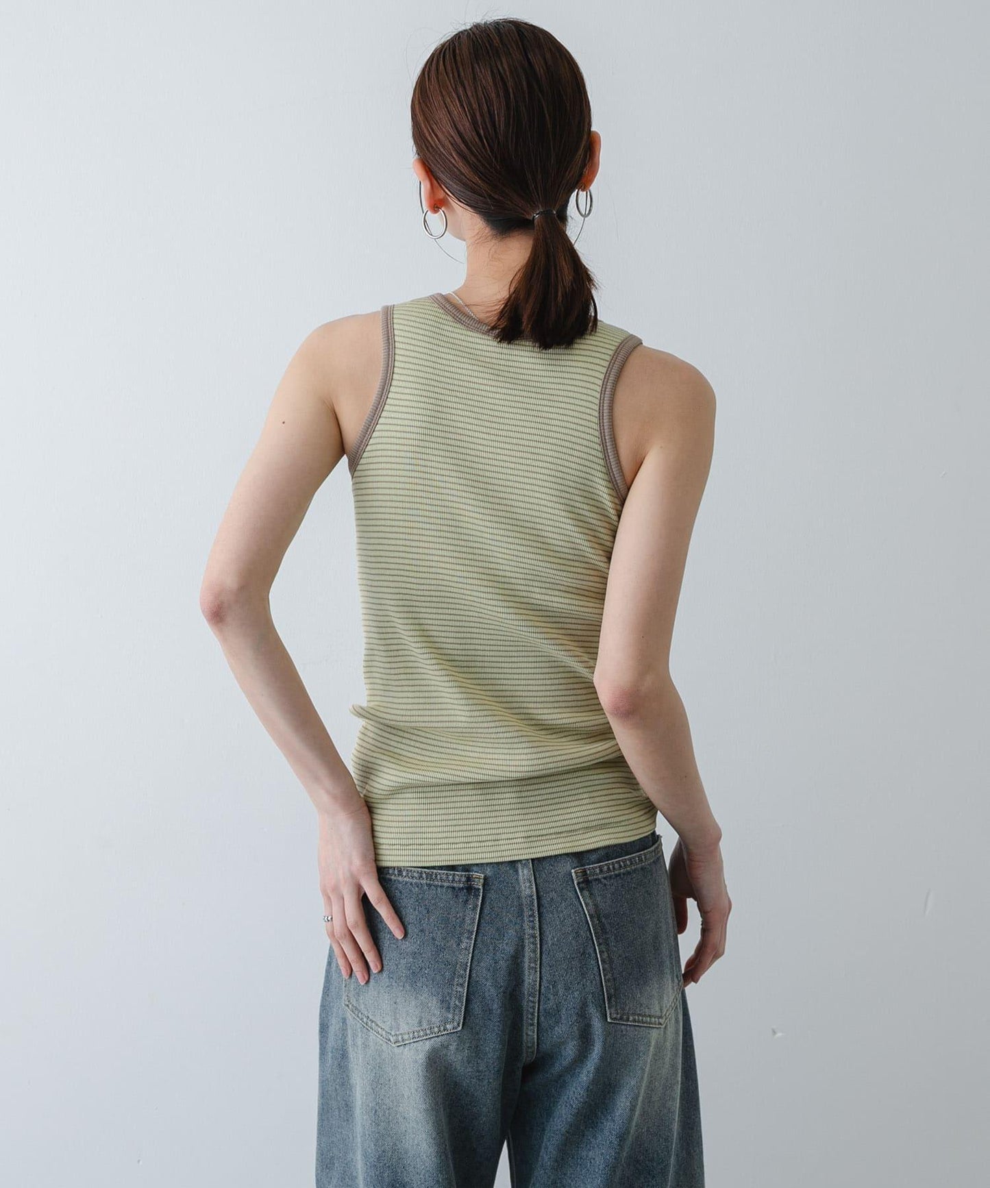Healthknit×SENSE OF PLACE 條紋背心