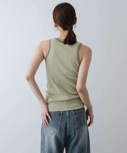 Healthknit×SENSE OF PLACE 條紋背心