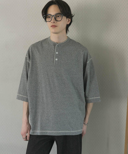 Healthknit×SENSE OF PLACE 亨利領T恤