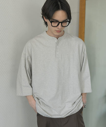 Healthknit×SENSE OF PLACE 亨利領T恤
