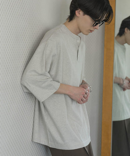 Healthknit×SENSE OF PLACE 亨利領T恤