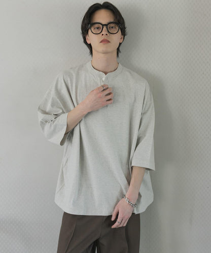 Healthknit×SENSE OF PLACE 亨利領T恤