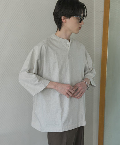 Healthknit×SENSE OF PLACE 亨利領T恤