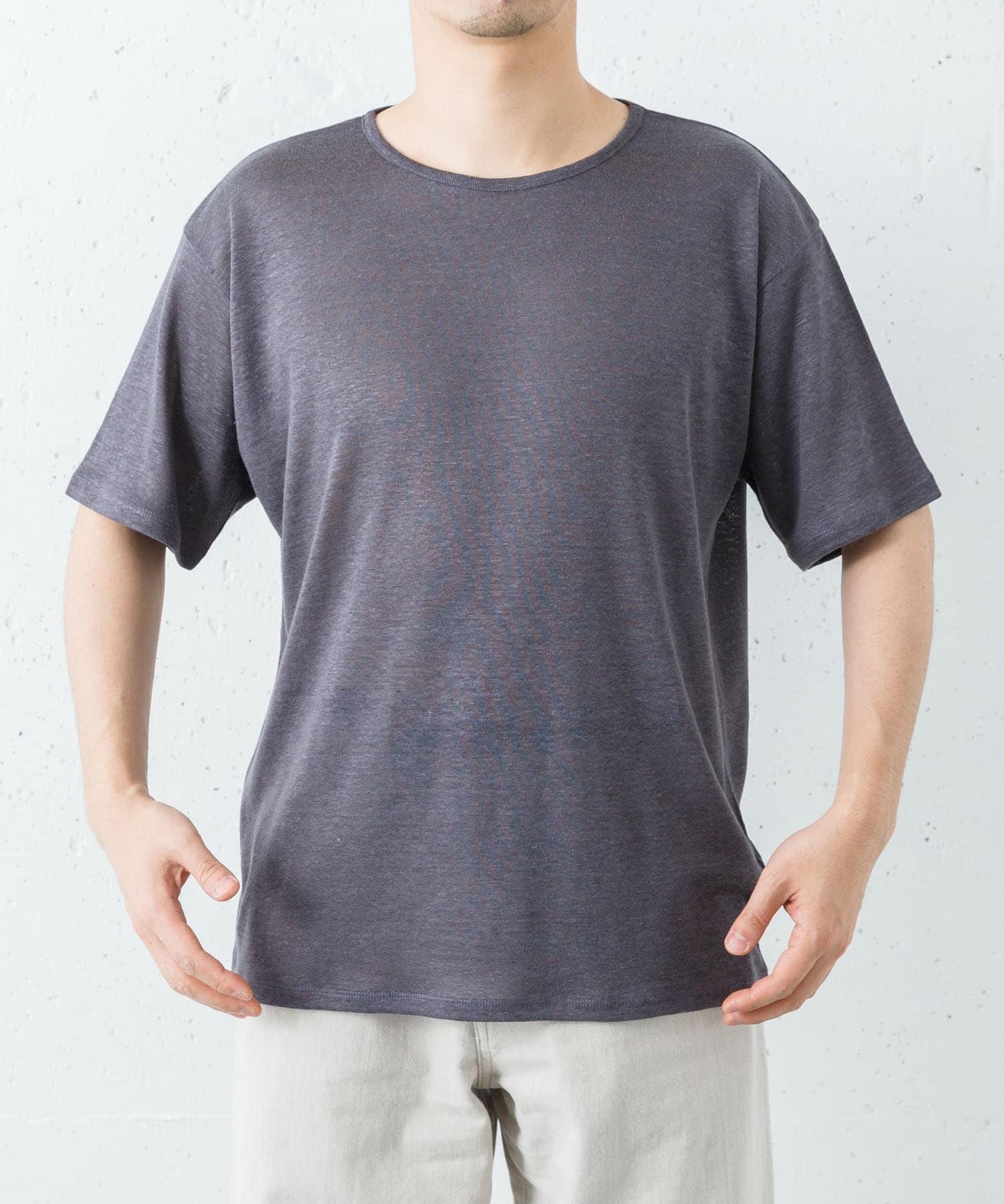LINEN NARROW TRIM T恤