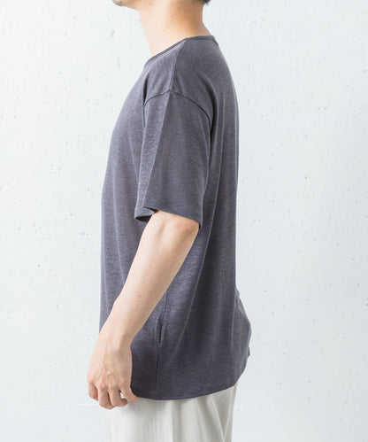 LINEN NARROW TRIM T恤