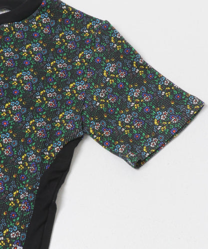 NOMARHYTHM TEXTILE 小碎花華夫格連衣裙