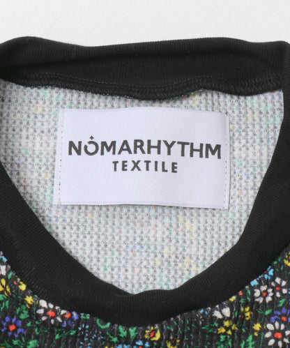 NOMARHYTHM TEXTILE 小碎花華夫格連衣裙