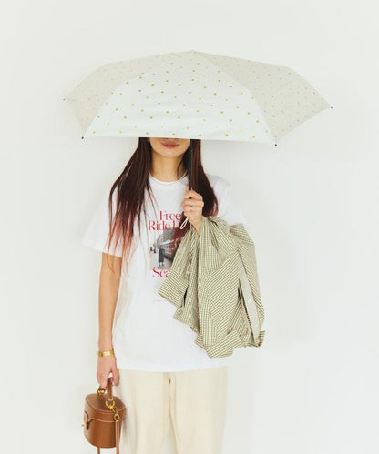 晴雨兩用 遮光輕量 星星圖案 迷你雨傘