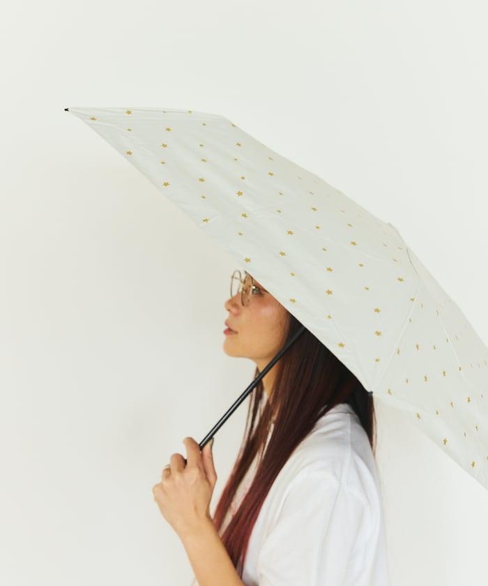 晴雨兩用 遮光輕量 星星圖案 迷你雨傘