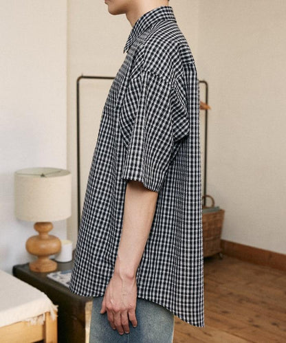 單點刺繡 短袖襯衫