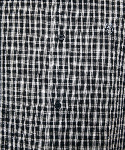 單點刺繡 短袖襯衫