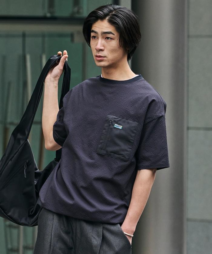AiRide エアライド 寬鬆版 拼接口袋 泡泡紗 吸水速幹 防曬 套頭上衣