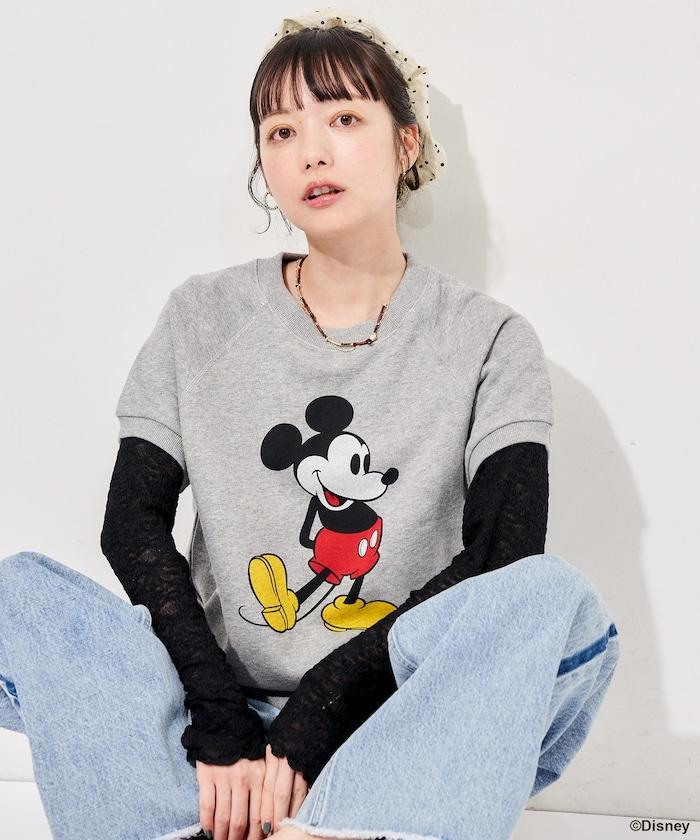 MICKEY MOUSE（米老鼠） 復古風短袖印花衛衣