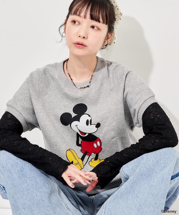 MICKEY MOUSE（米老鼠） 復古風短袖印花衛衣