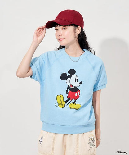 MICKEY MOUSE（米老鼠） 復古風短袖印花衛衣