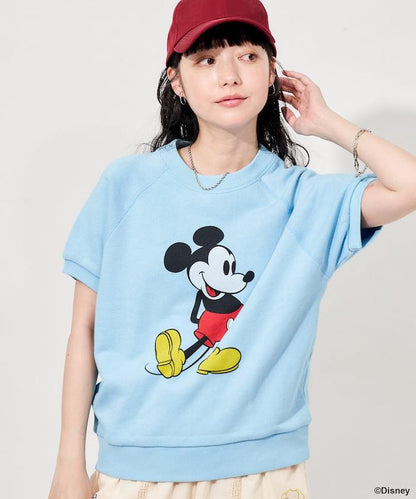 MICKEY MOUSE（米老鼠） 復古風短袖印花衛衣