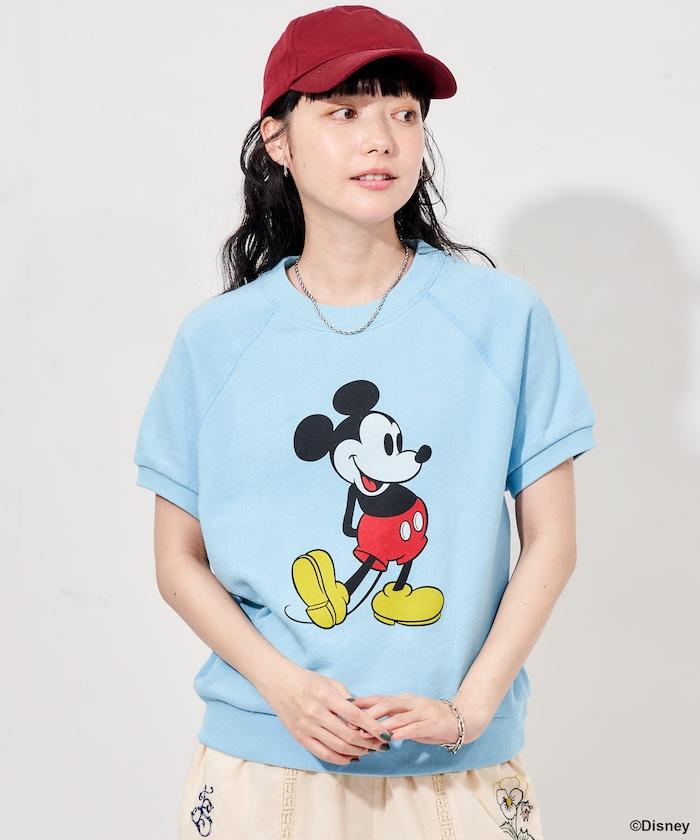 MICKEY MOUSE（米老鼠） 復古風短袖印花衛衣