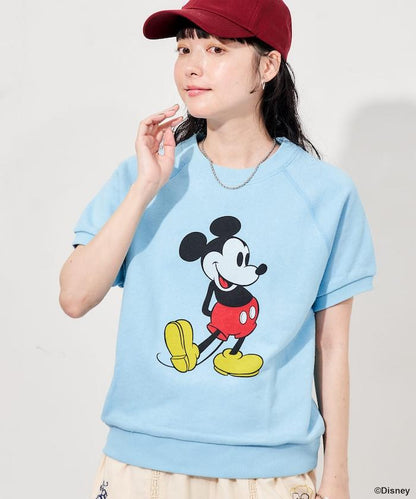 MICKEY MOUSE（米老鼠） 復古風短袖印花衛衣