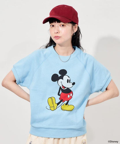 MICKEY MOUSE（米老鼠） 復古風短袖印花衛衣