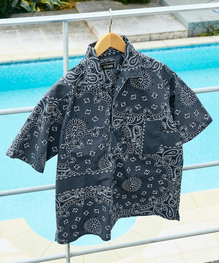 HAV-A-HANK×FREAK'S STORE 聯名 頭巾印花 開領短袖襯衫