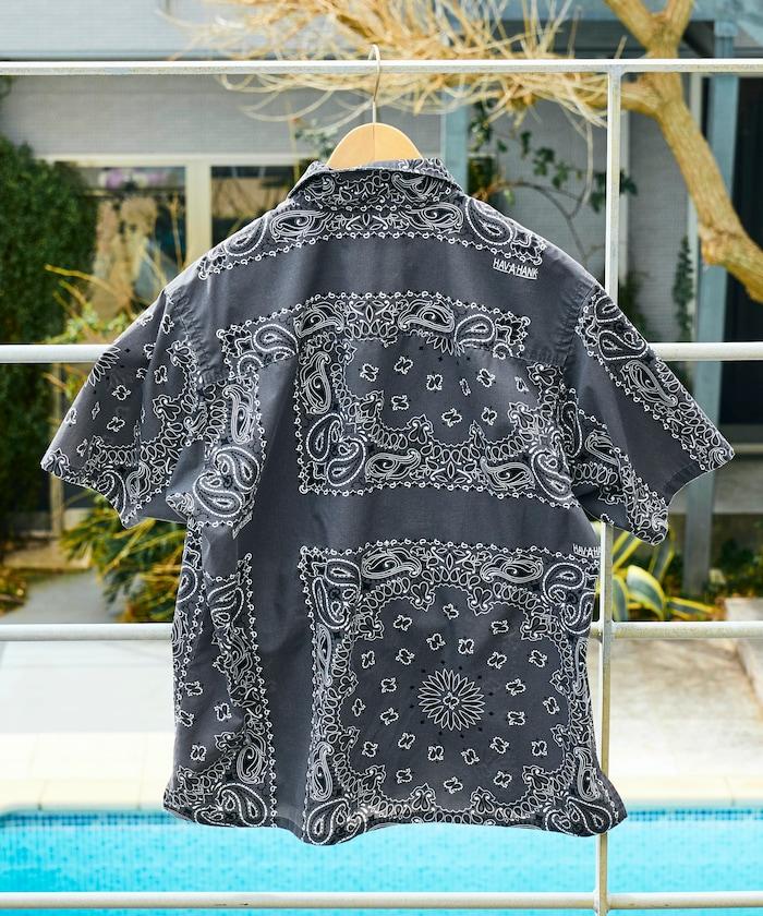 HAV-A-HANK×FREAK'S STORE 聯名 頭巾印花 開領短袖襯衫