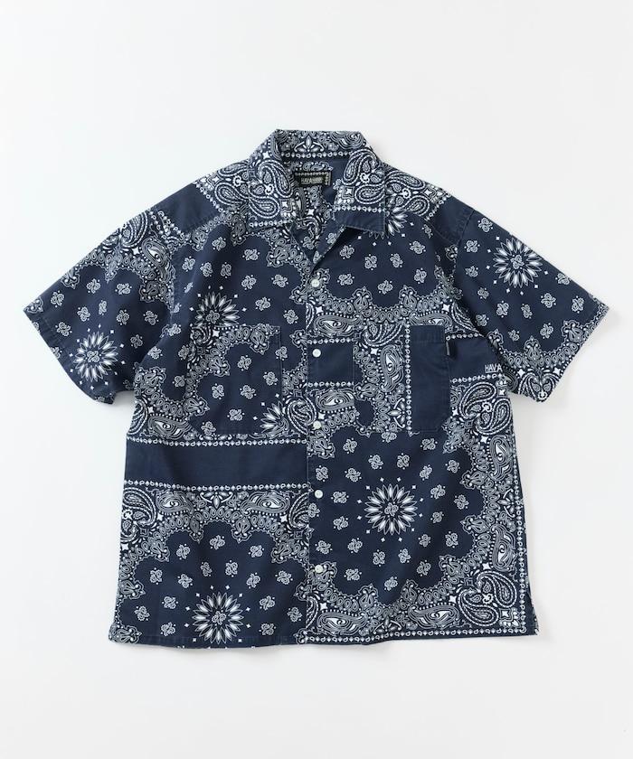 HAV-A-HANK×FREAK'S STORE 聯名 頭巾印花 開領短袖襯衫
