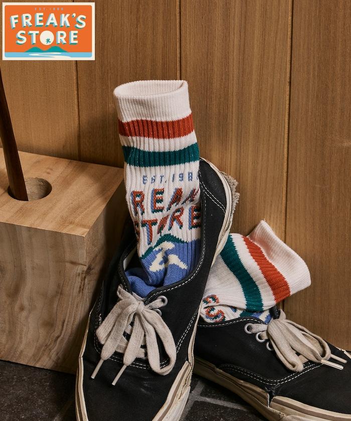 FREAK'S STORE for BEACH & FES 提花中筒襪