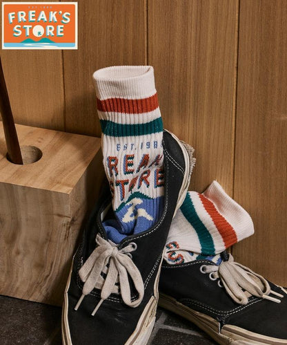 FREAK'S STORE for BEACH & FES 提花中筒襪