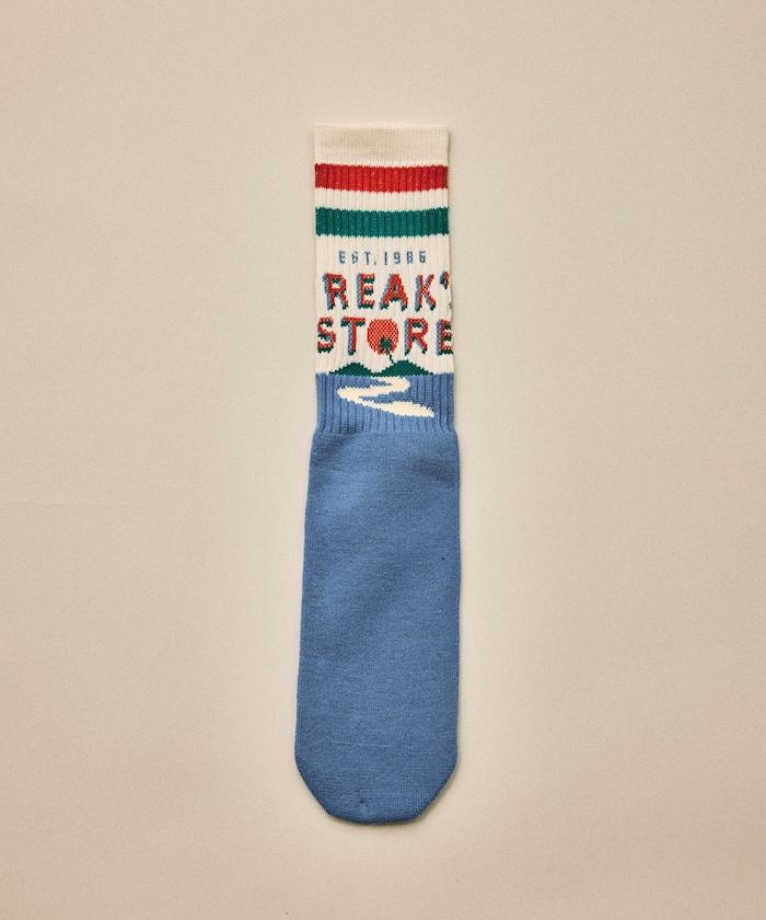 FREAK'S STORE for BEACH & FES 提花中筒襪