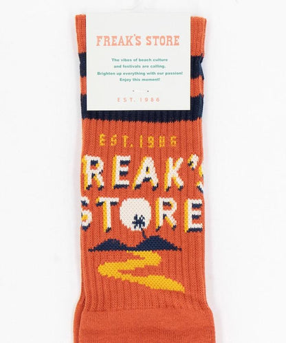 FREAK'S STORE for BEACH & FES 提花中筒襪