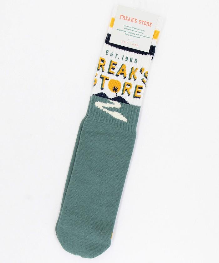 FREAK'S STORE for BEACH & FES 提花中筒襪