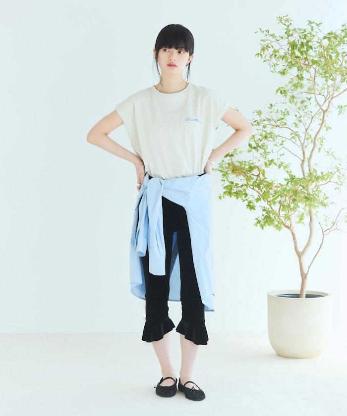 BASIC LOGO FRENCH SLEEVE TEE 基礎款Logo法式袖T恤