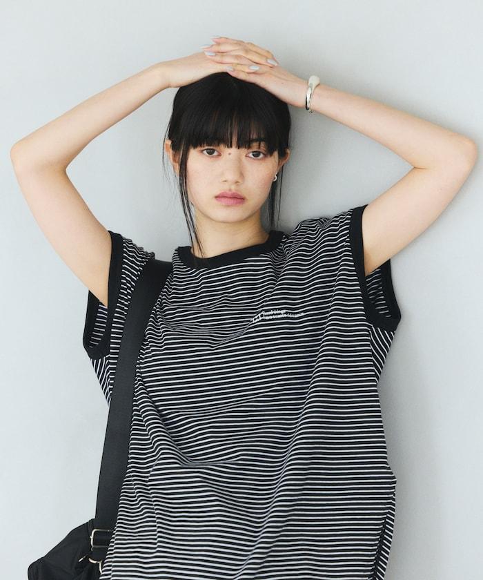 細條紋 法式袖 PIN BORDER FRENCH SLEEVE TEE T恤
