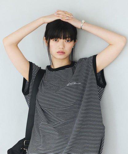 細條紋 法式袖 PIN BORDER FRENCH SLEEVE TEE T恤