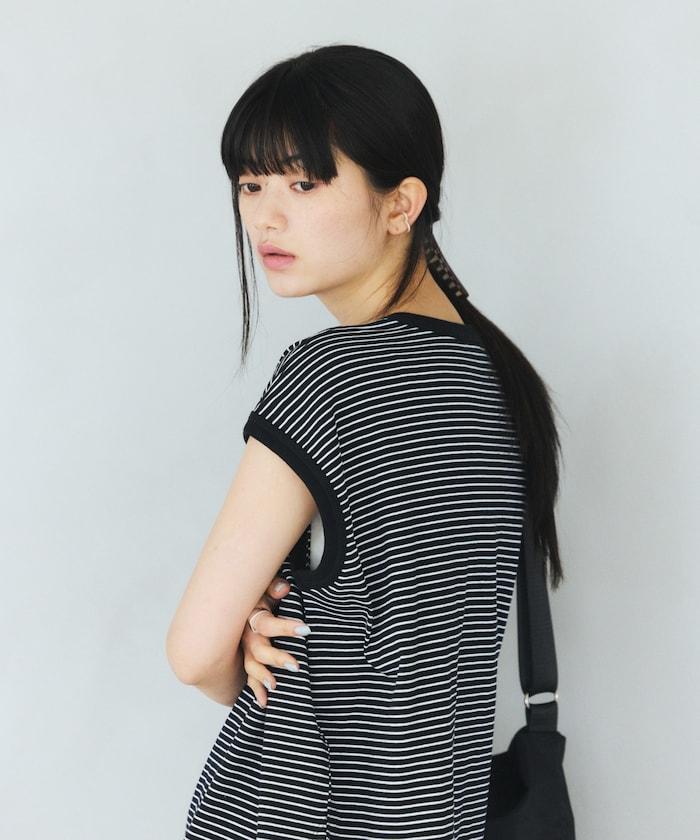 細條紋 法式袖 PIN BORDER FRENCH SLEEVE TEE T恤