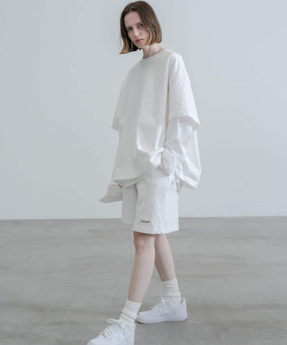dDdDdDd BIG DRAWSTRING SHORT-SLEEVE T-SHIRTS 寬鬆抽繩短袖T恤