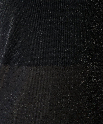 透紗波點網紗上衣套裝