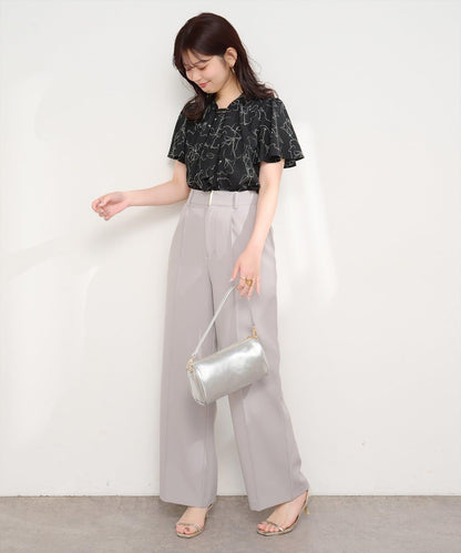 金屬條裝飾 蝴蝶結設計 女襯衫