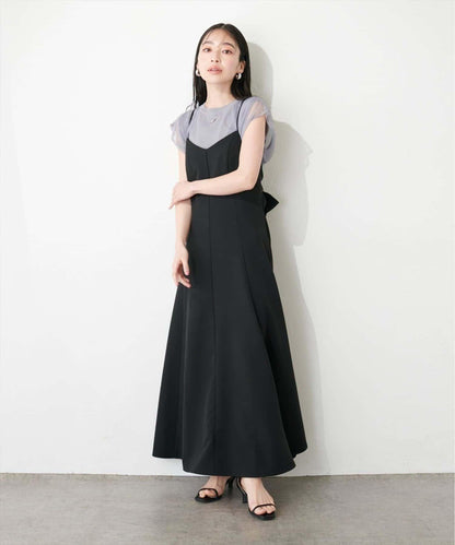 sherbet line 冰感 網紗拼接層次 針織 上衣