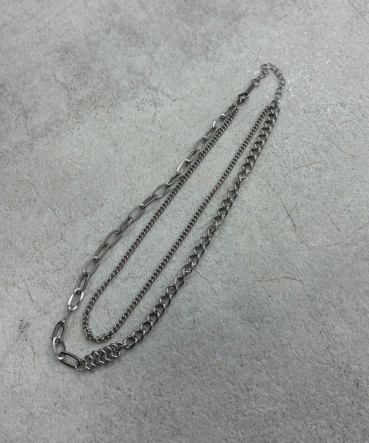 stainless steel 雙層設計 項鍊