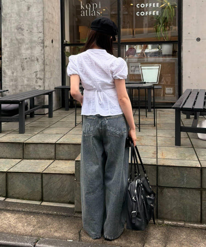 開襟荷葉邊襯衫（五色可選）