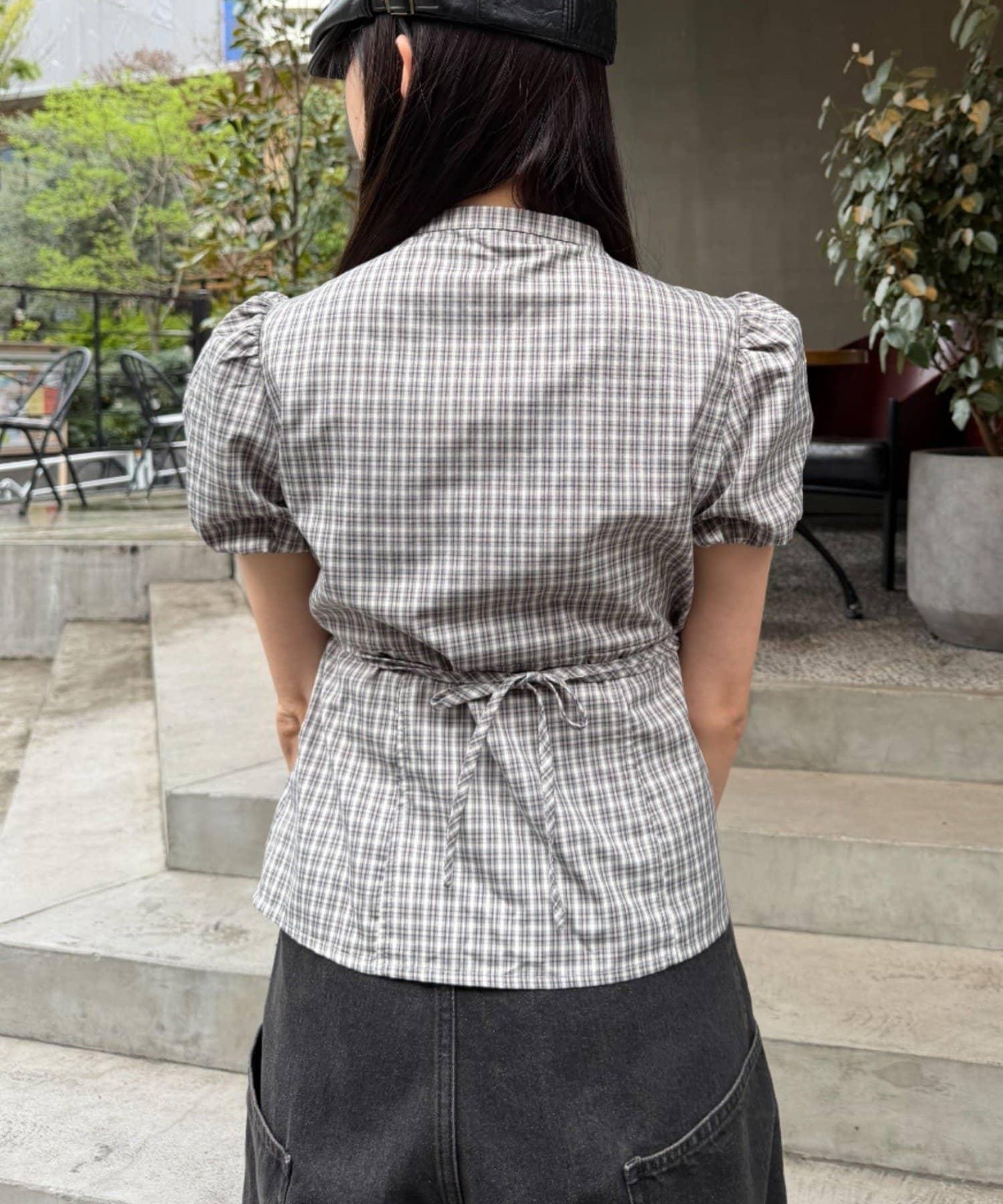 開襟荷葉邊襯衫（五色可選）