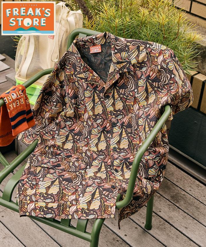FREAK'S STORE for BEACH & FES 再生尼龍 短袖襯衫