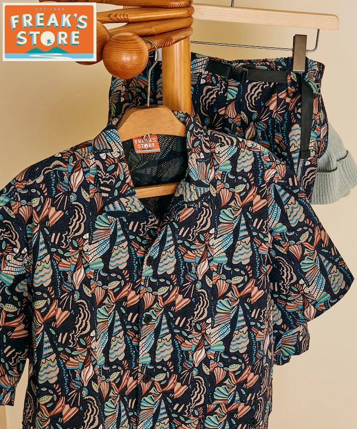 FREAK'S STORE for BEACH & FES 再生尼龍 短袖襯衫