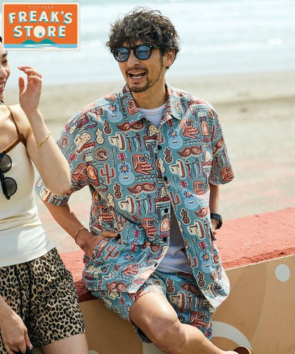 FREAK'S STORE for BEACH & FES 再生尼龍 短袖襯衫